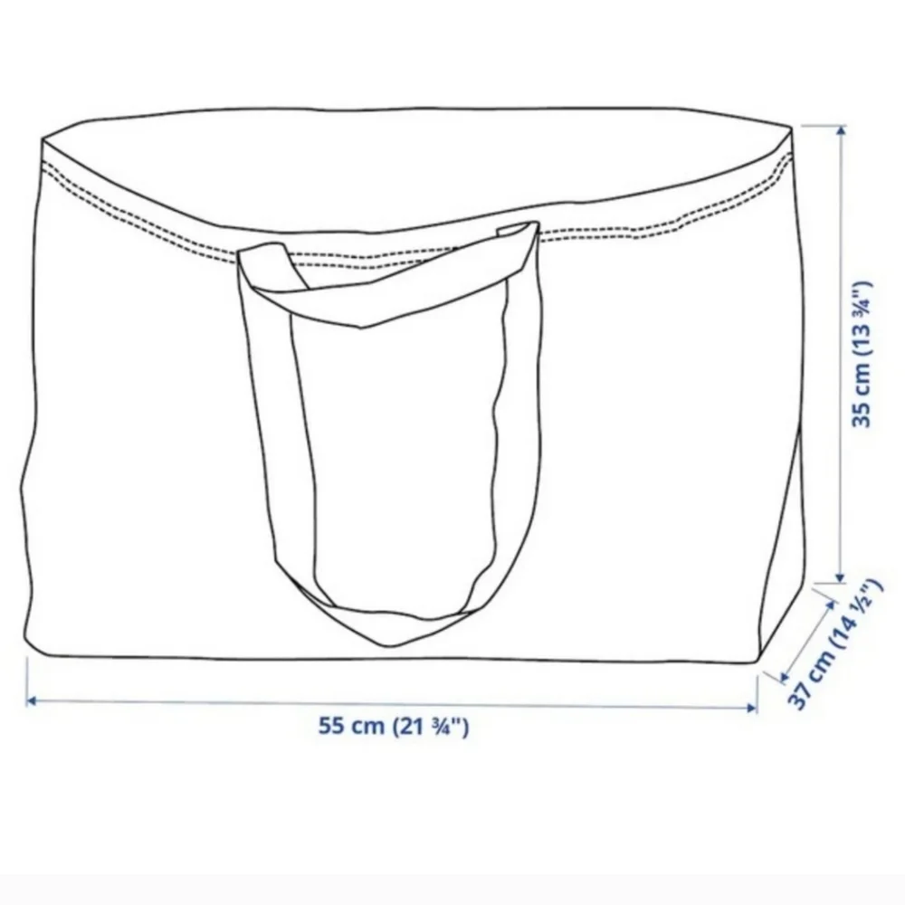 blue Ikea bag STURDY for shopping laundry storage or gift carrying spa…